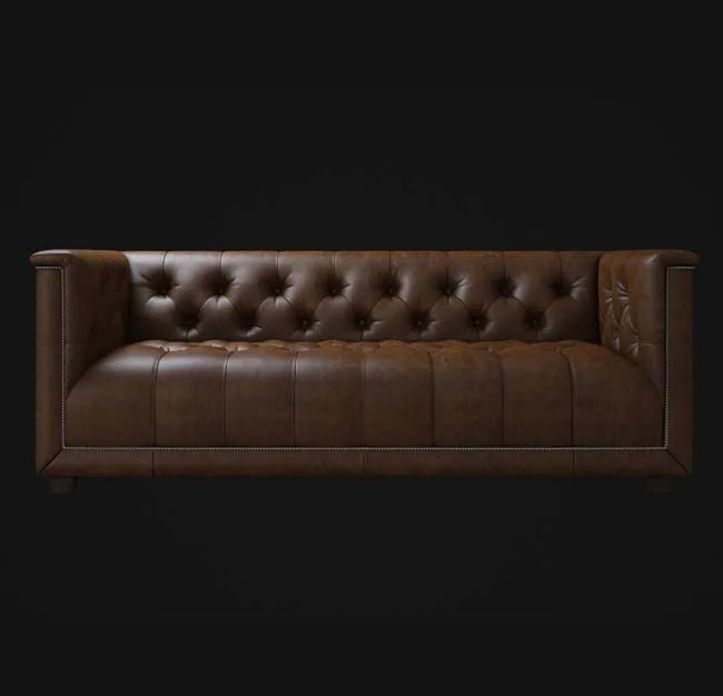 2-местный кресло в винтажном стиле; Итальянская кожа/Германия дизайнерский диван на двоих