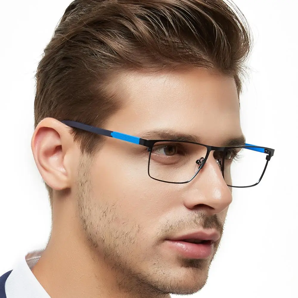 New Style optical frames metal fancy eyeglass square frame for wholesale glasses