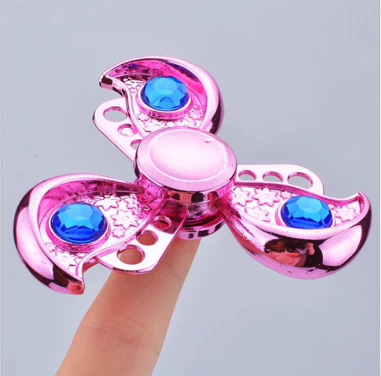 
Crystal Rainbow Metal EDC Hand Spinner Finger Fidget Gyro Kids Adult Focus Toy 
