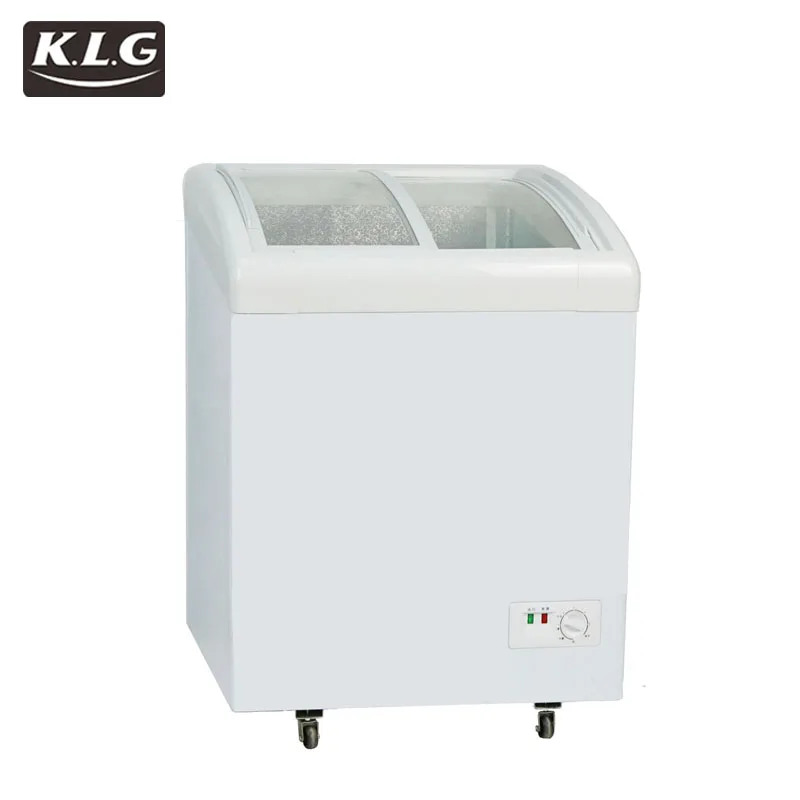 SD-158Y Double temp. refrigerator showcase Commercial resistance top open glass  freezer