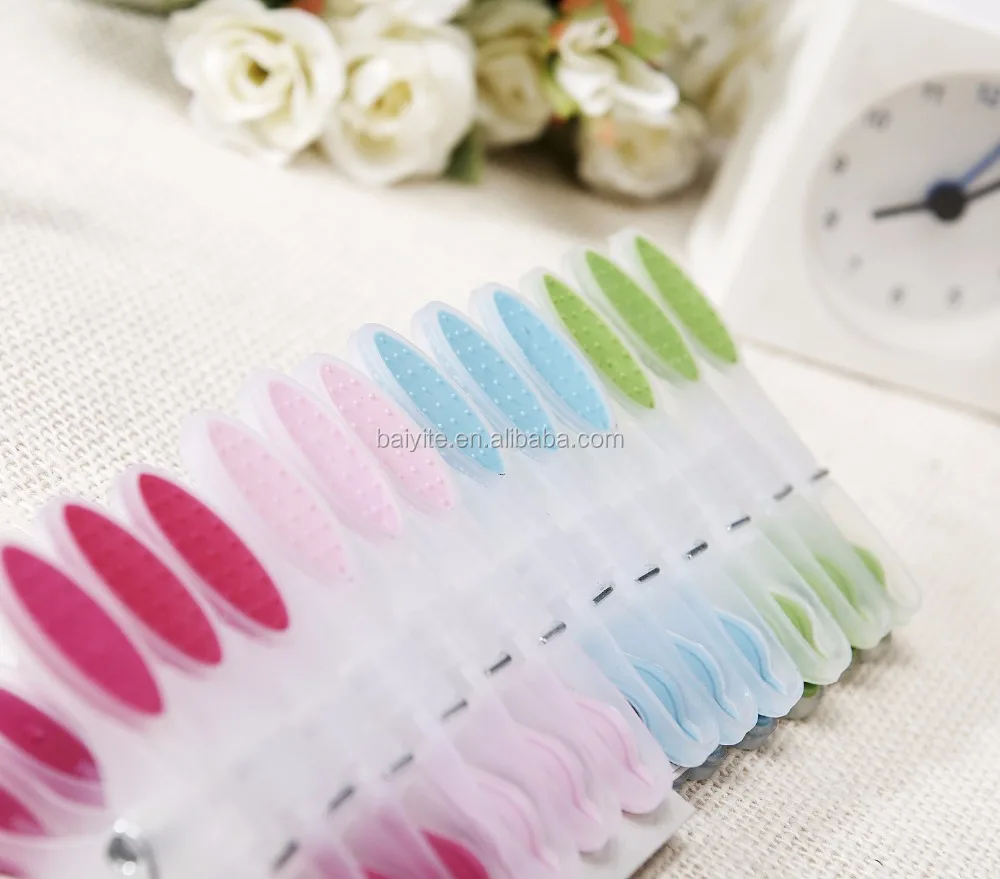 Hot Sale Tpr Clothes Pegs Anti Slip Laundry Pins Colorful Clips For Hanger Plastic Handle With Dots