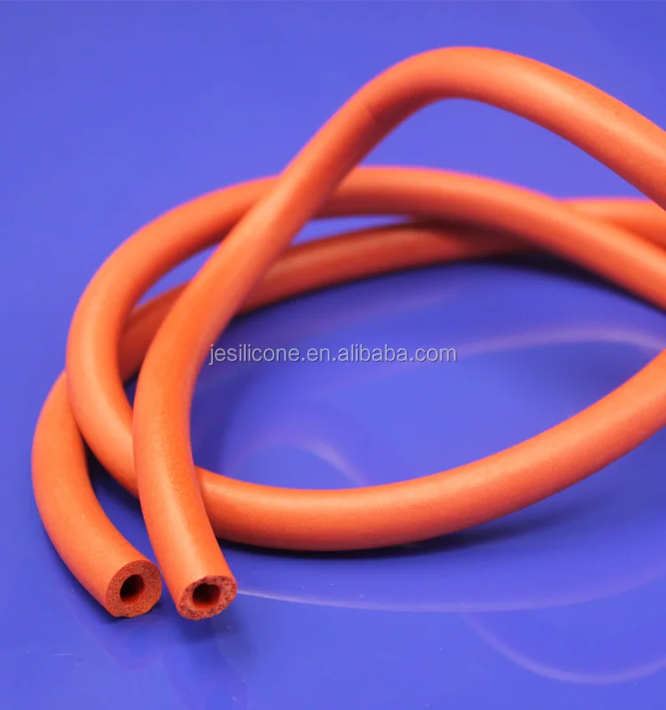 Durable high temperature resistance 1mm silicone rubber foam hose tubing