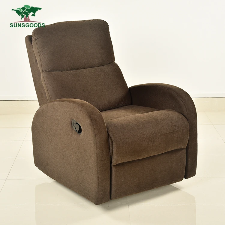 
B209a Modern furniture small manual relax couch seat swivel rocker single fabric cinema home theater sofa recliner chairs 