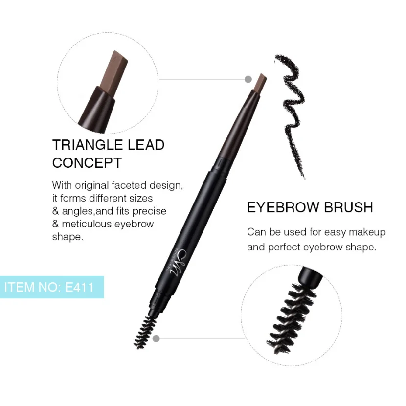 Menow Makeup Twisted Private Label Eyebrow Pencil Waterproof Chemical Eye