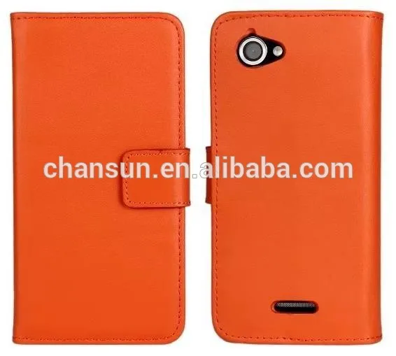 For Sony Xperia L leather flip case
