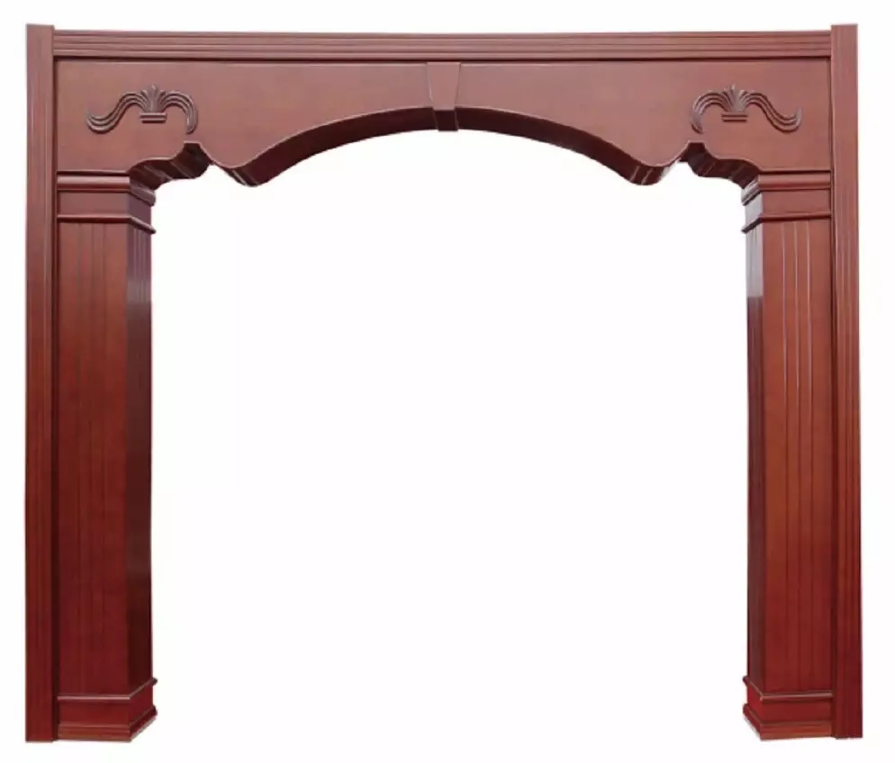 GSP20-015 Decorative Classic Carved Door Carved Wood Frame In Architrave
