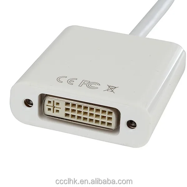 Mini DisplayPort DP Thunderbolt to DVI Adapter Cable for Macbook Pro Air iMac