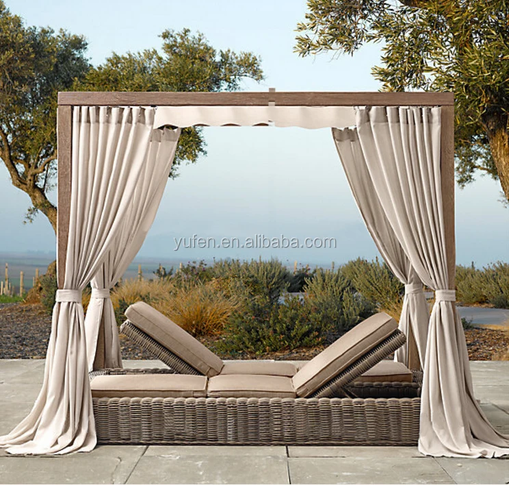 Rattan garden furniture sun lounger tents gazebo outdoor