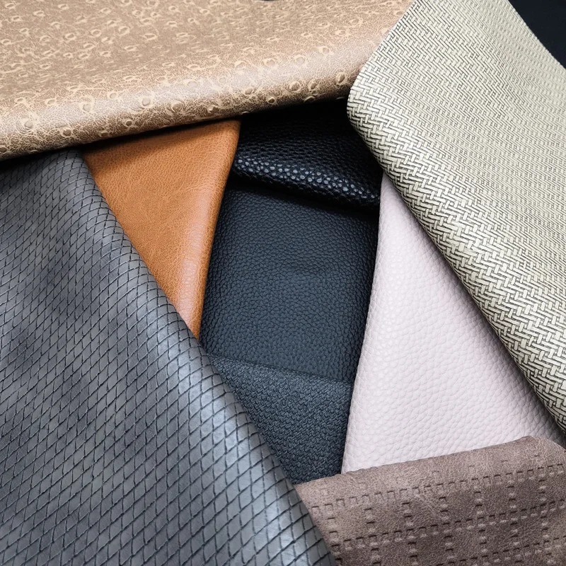 Factory Price Embossed PVC Artificial Leather for Sofa