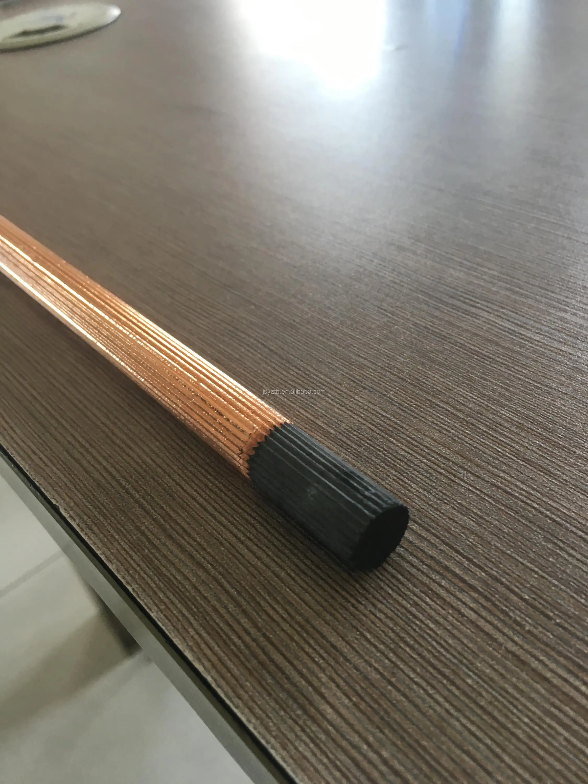 
DC copper coated pointed arc air gouging carbon electrode rod 9*305mm 