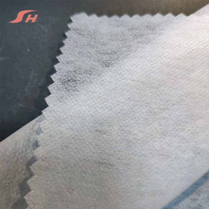 
Factory supply cheap adhesive fusing clothing garment nonwoven interlining huzhou 