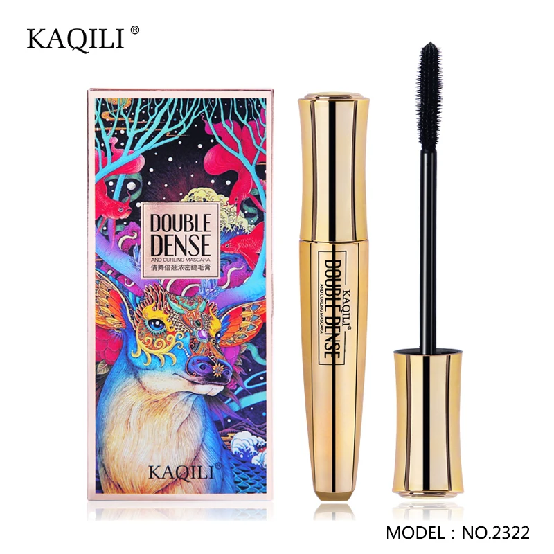 KAQILI brand new gold double dense curl wholesale lengthening vegan mascara