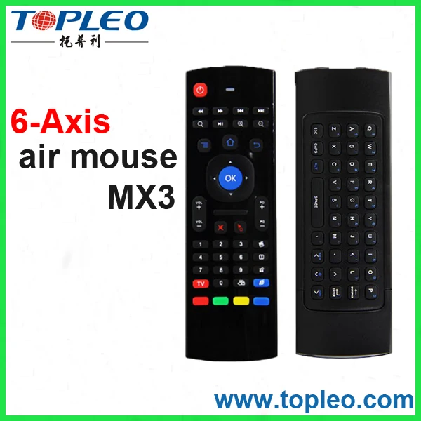 Профессиональный дизайн MX3 2.4 Г AIR MOUSE wireless универсальный пульт дистанционного управления клавиатура мышь