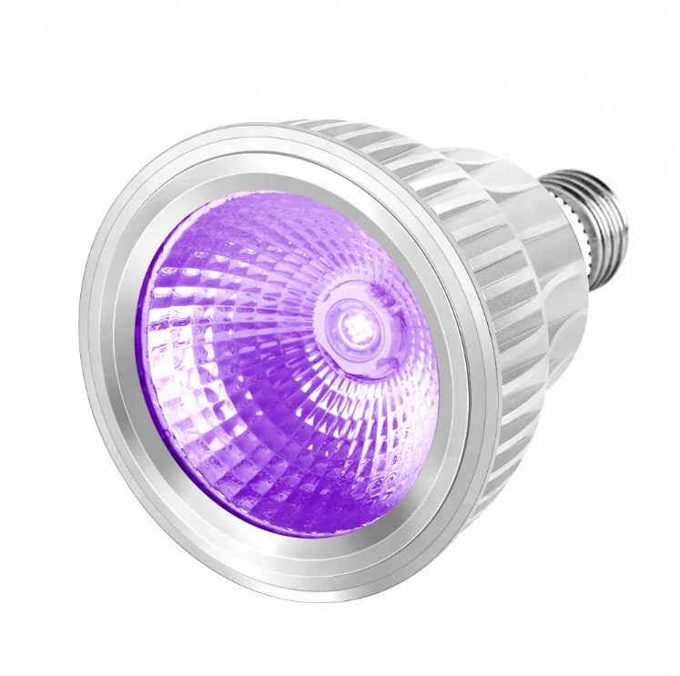 30 Вт E27 удара 405nm UV LED черный лампочки