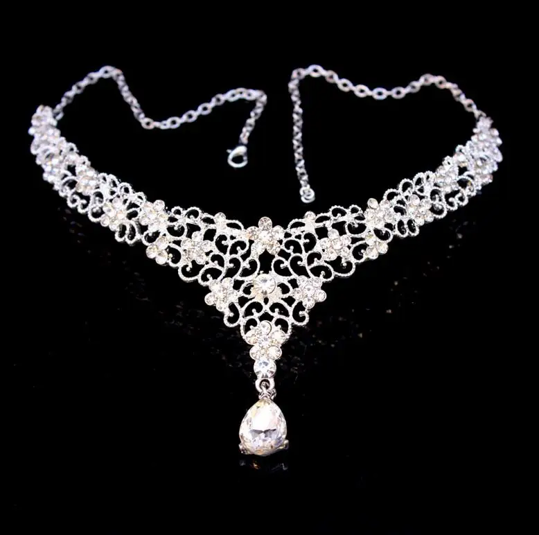 Hot Lady Bowknot Head Chain Forehead Dance Rhinestone Headband Bridal Party Piece Hair band