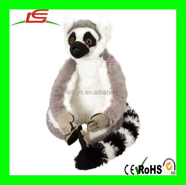 ICTI 25cm Plush Cuddly Toy Black Soft Lemur