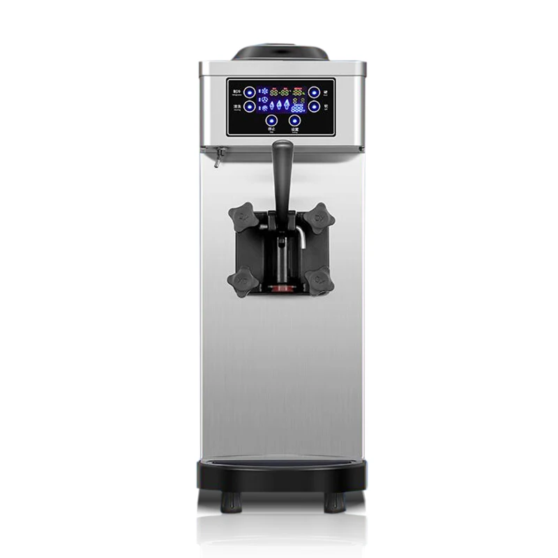 Одноголовочный мини-аппарат для приготовления мягкого мороженого на 8 л/час, автоматический аппарат для приготовления мороженого, цифровой дисплей, 220 В