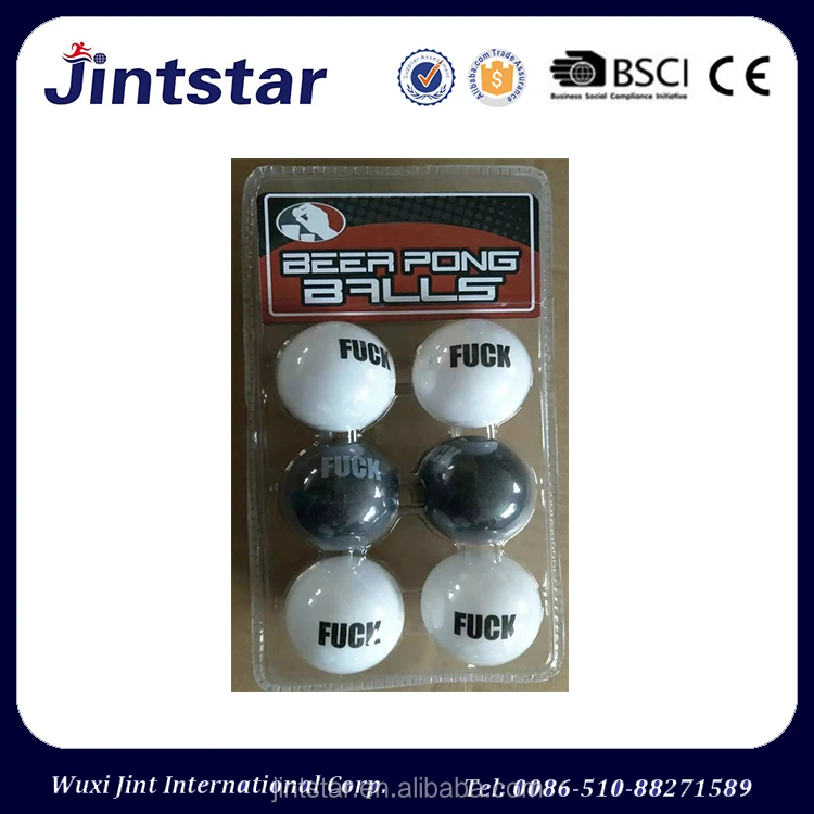 Wholesale Bulk 38mm pingpong ball with printing beer pong balls for games