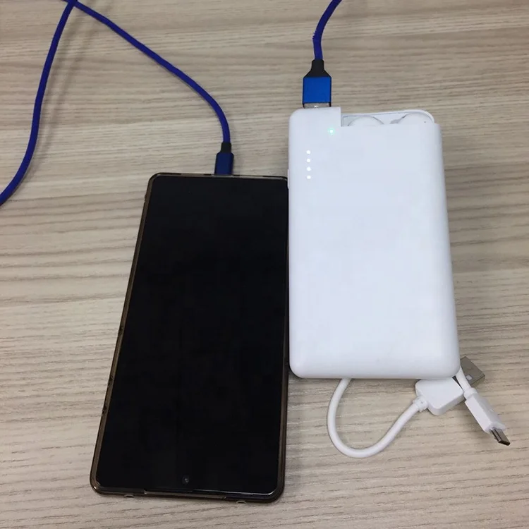 
2 in 1 Mobile Charger 5V 3A power banks 10000mah power bank for mobile phones and for airpods charger case replacement 