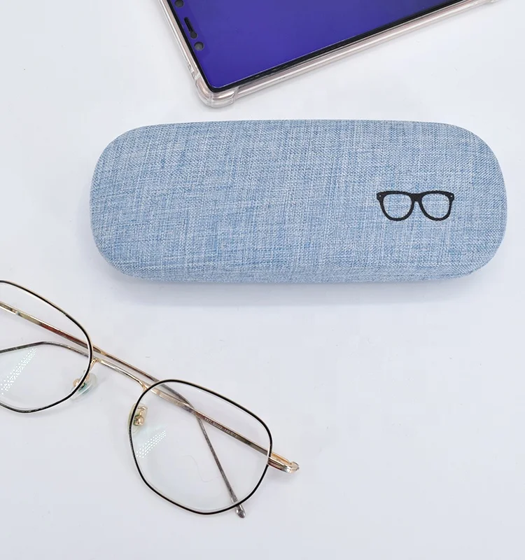 Custom Protector Fabric Hard Iron Eye Glasses Case