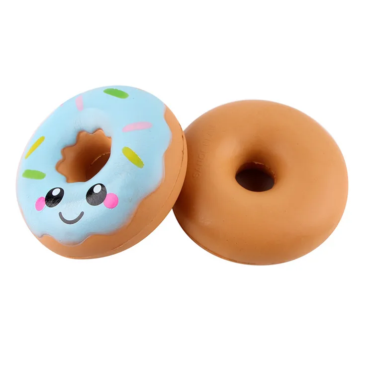 eco-friendly promotional gifts PU foam squishy toys soft slow rising toys donuts shape stress ball kids toys