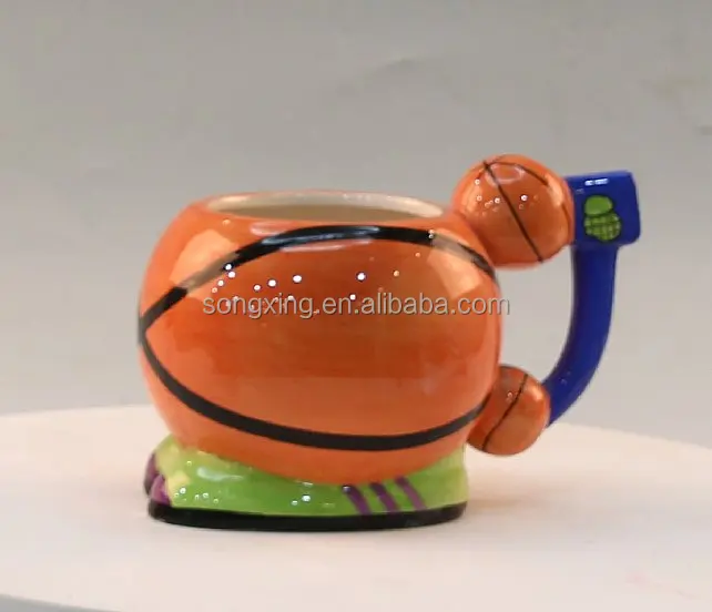 basketball without cover ceramic mugs Size and shape can be customized