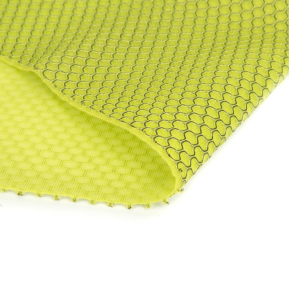 
HH-002 100% polyester sandwich stretch deck chair mesh fabric sports shoe making material 