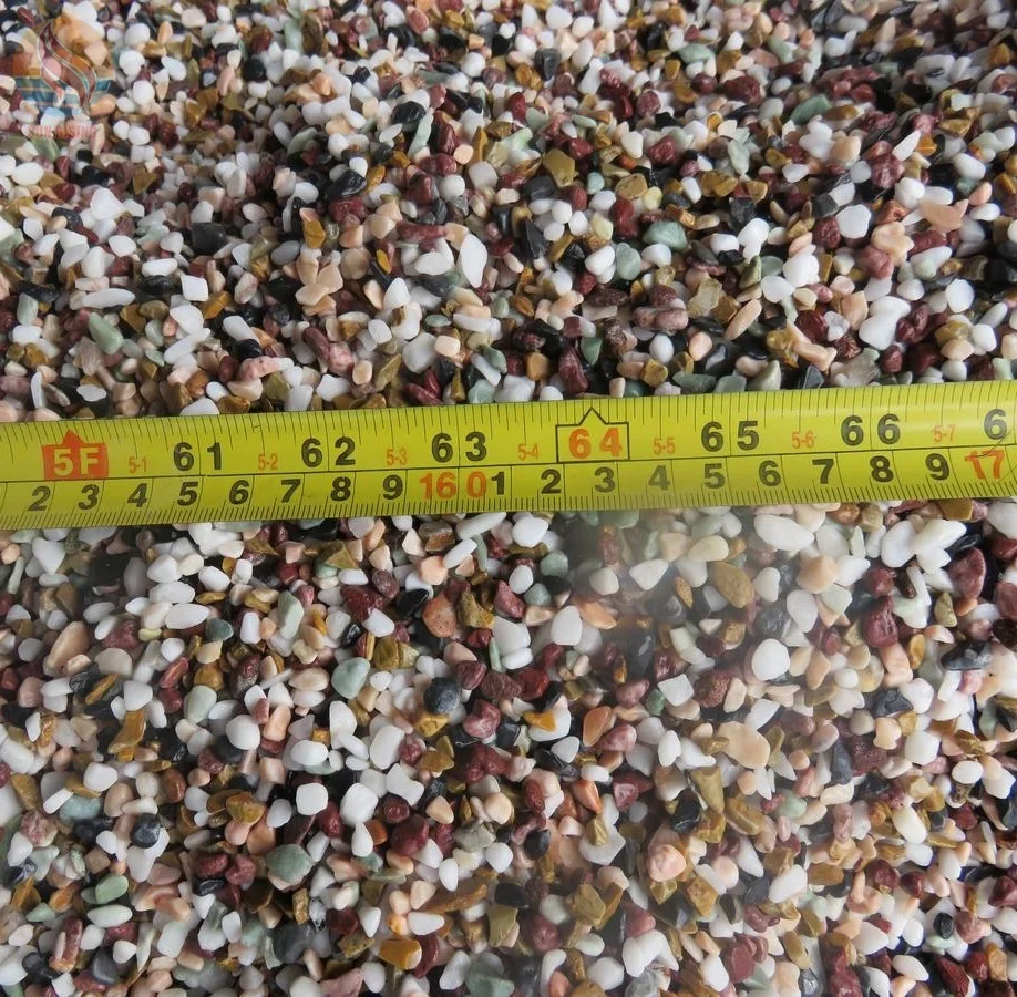 Красочный Пейзаж раздавленный камень Гравий