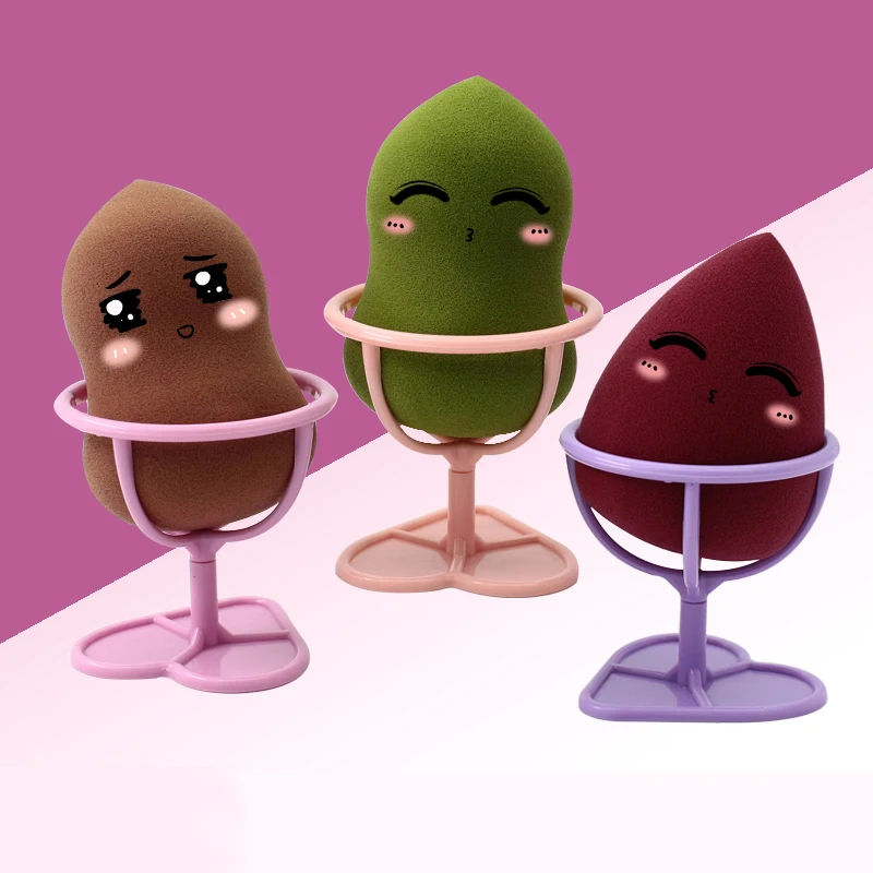 Разноцветный прочный пуховка для пудры демонстрационный стенд для Макияжа Косметический уход губка держатель