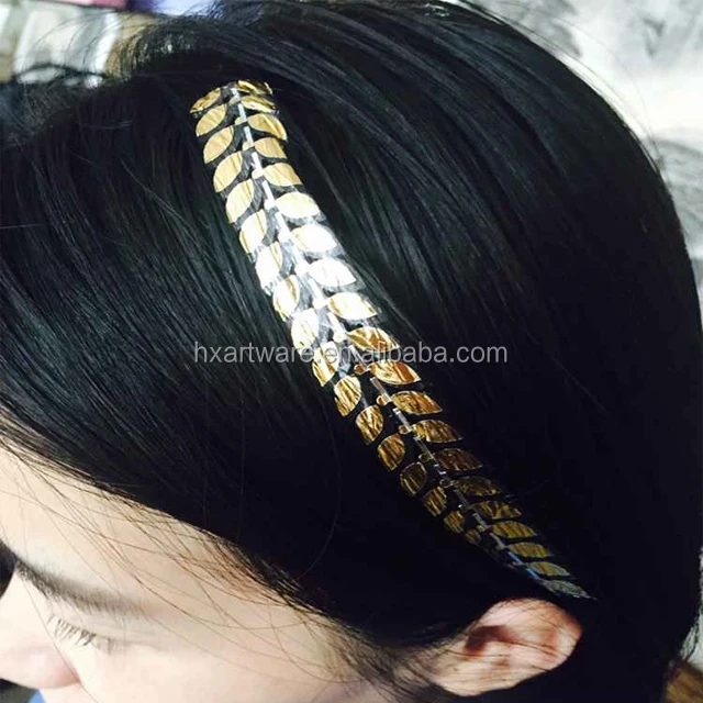 Beauty sticker temporary gold and silver metallic hair tattoo sticker custom tattoo