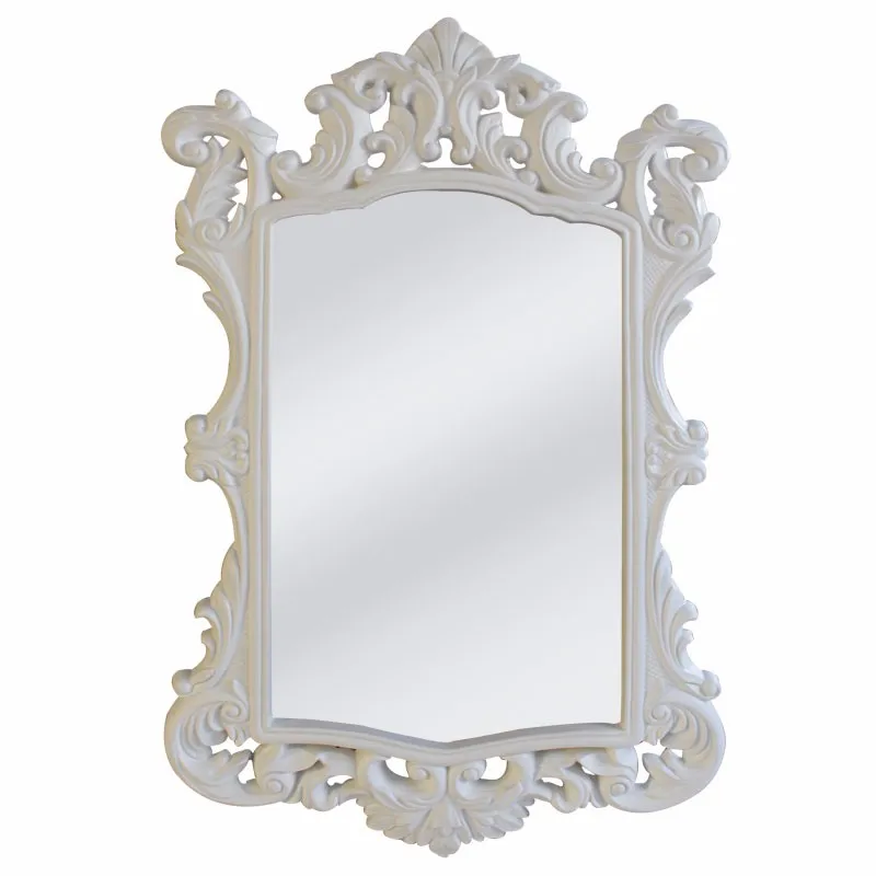 PU decorative gold plastic polyurethane french  decor wall mirror frame gold mirror