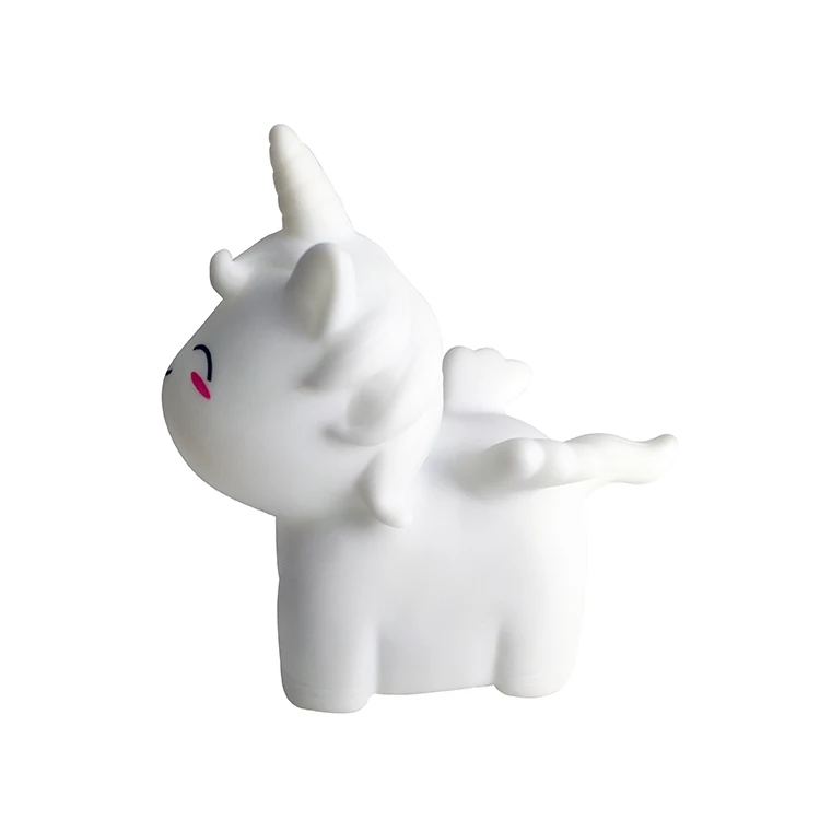 NEW DESIGN unicorn shape battery power warm baby night light for Kids