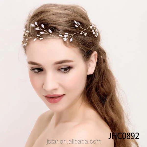 Hair accessories manufacturers china Bride crystal handmade headwear
