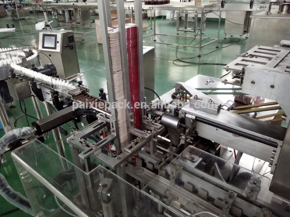 
China supplier automatic cardboard boxing machine connected with eliquid filling machine line in factory price 
