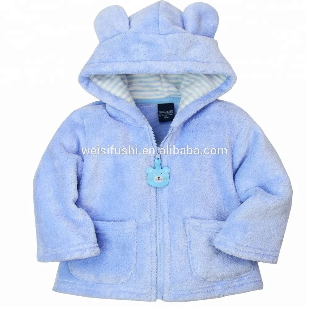 
hot fashion coral fleece infant outwear/oem custom baby winter jackets 