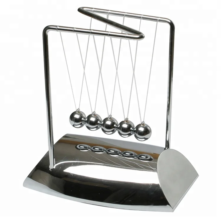 Desktop swinging physics balance ball led metal large newtons newton cradle