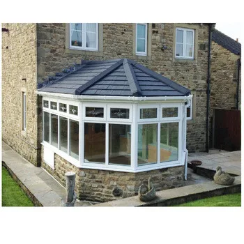 
Factory Price Durable Aluminium Solid Tiled Roof Greenhouse Sunrooms Winter Garden Design With Double Glazing 