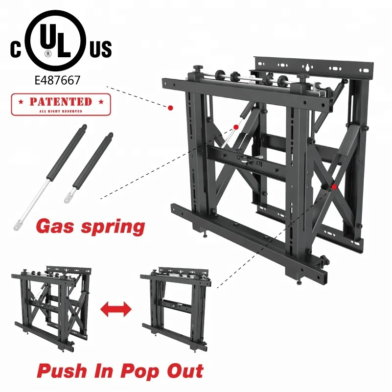 Professional Micro Adjustable Modular Design Video Wall Bracket TV For VESA 600X400mm