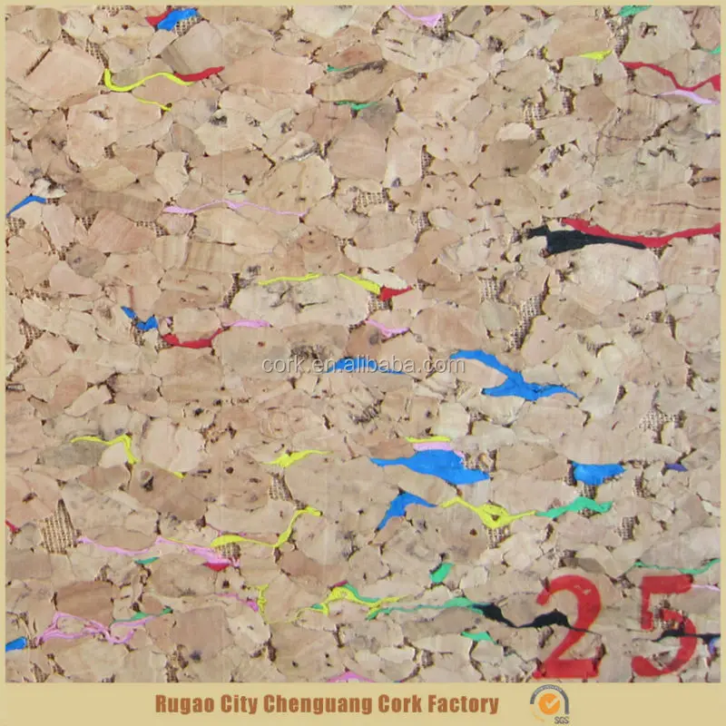 
New Style Wholesale Colorful Cork Leather Fabric for Shoes 