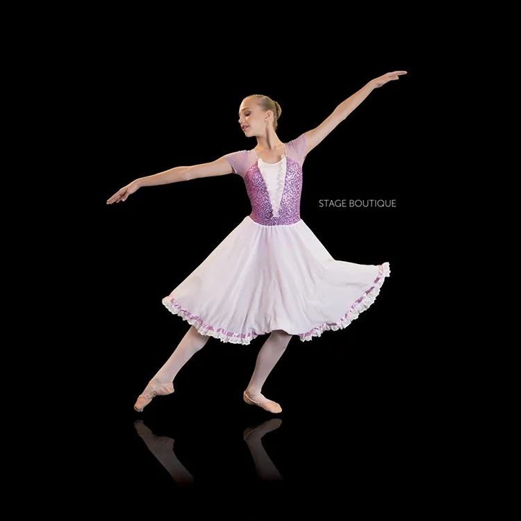 Elegant Dance Lyrical Modern Costumes Women Ballet Dress Adult Contemporary Dance Wear for Performance
