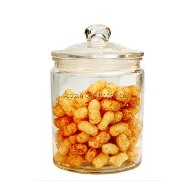 clear glass storage bottles jars for candy storage baby food