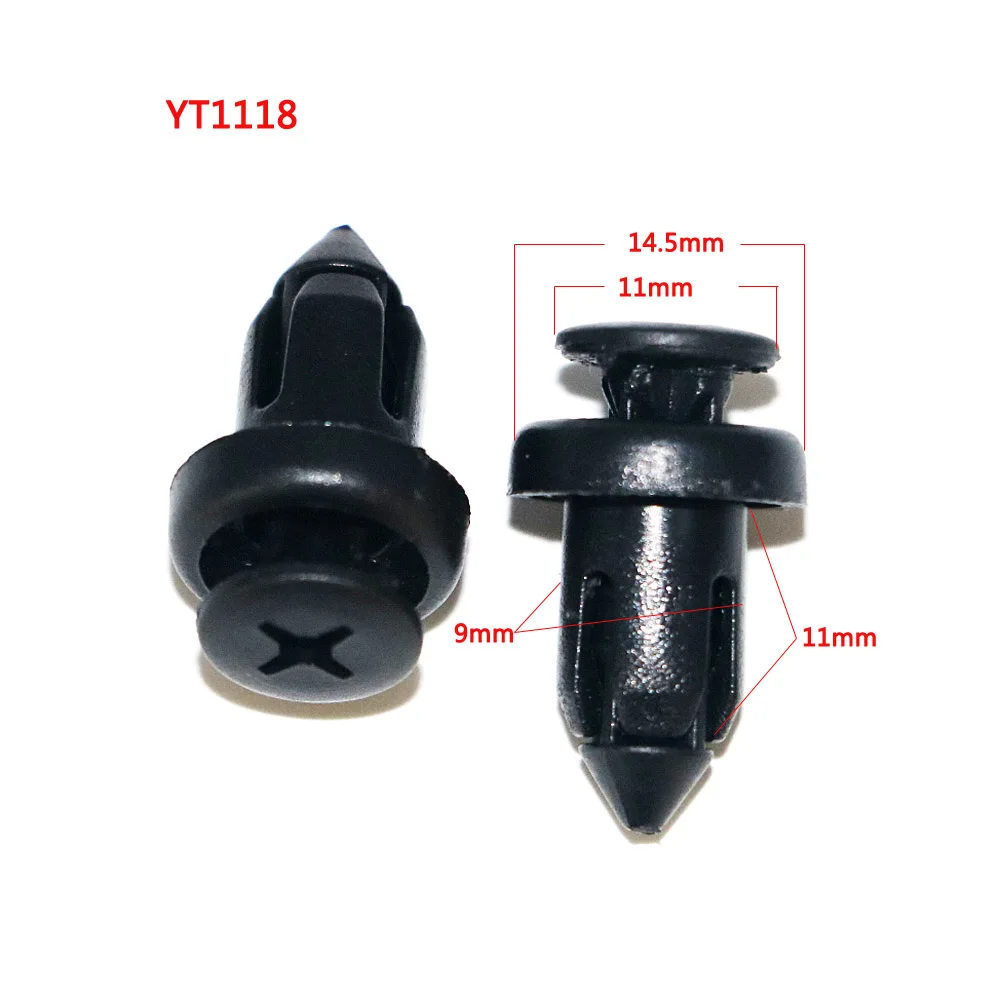 10 kinds 200pcs Mixed Auto Plastic Fastener Car Bumper Clips Fender Liner Retainer Rivet for Honda Acura AUDI Nissan