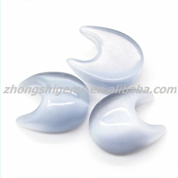 moon Grey Cat Eye Stone Gemstone