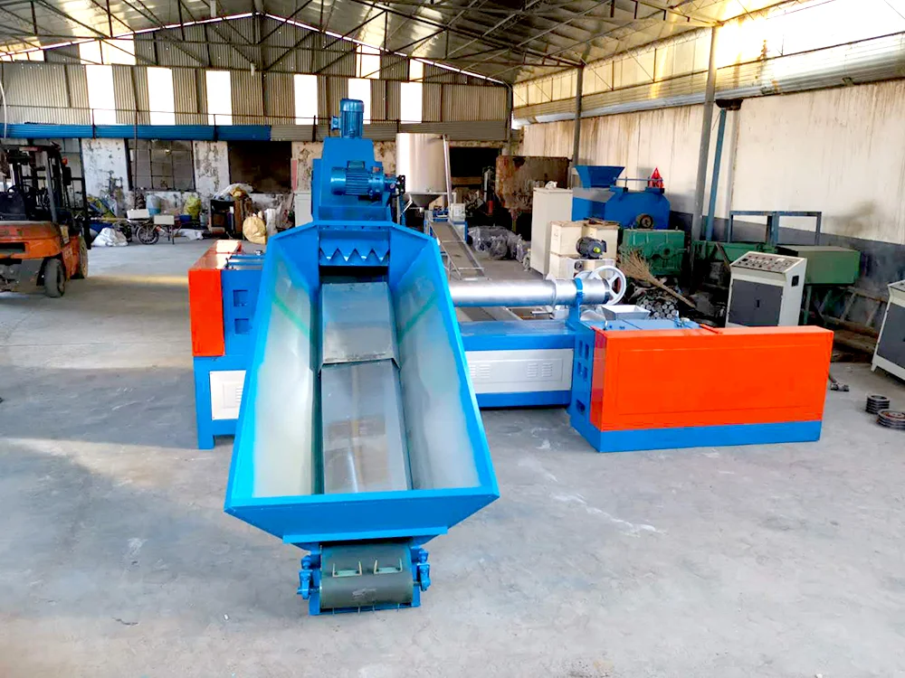 two steps PP PE plastic pelletizer high efficiency double stage plastic flakes pelletizer machine