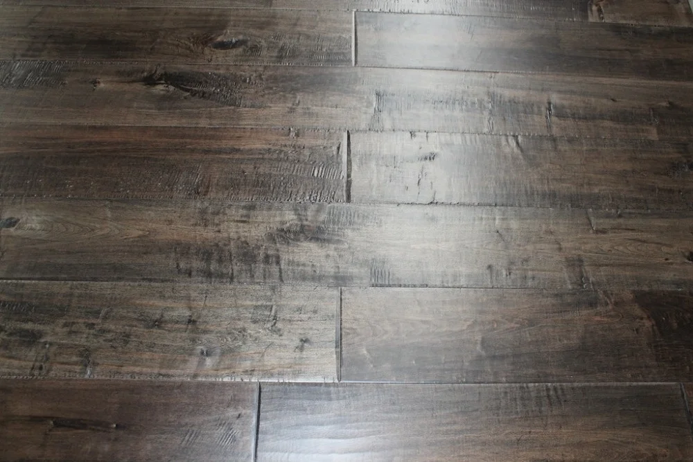 127,125mm Canadian Hand scraped Solid Maple Hardwood flooring