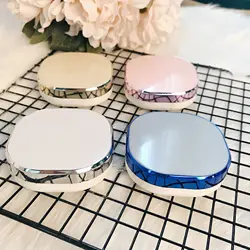 Eyecan new top grade contact lens case box glazed electroplating custom contact lens box packaging wholesale