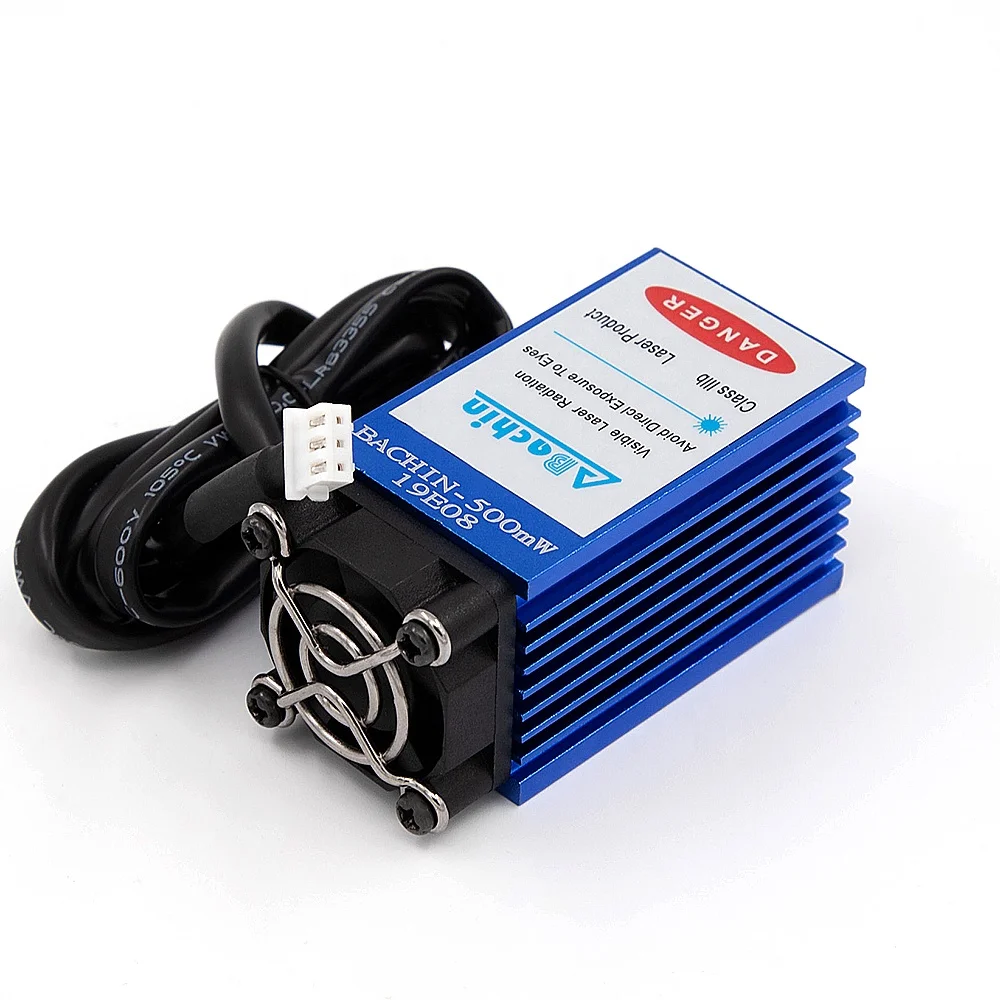 BACHIN hot sell mini  diode laser 500mW focusable blue module 405nm for laser  engraving carving machine