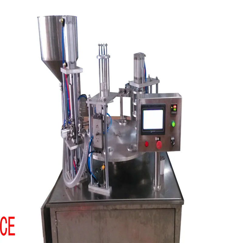 Гуанчжоу FHS-900 роторного типа наполнительные запайки с датой кодирования запечатанный с пластиковой пленки