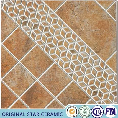 Rustic ceramic series vintage non slip outdoor sidewalk floor tiles size 400x400mm OS4A305