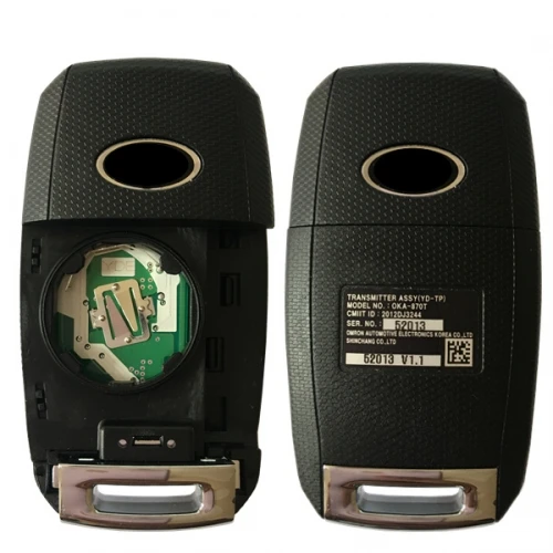 CN051006 2013 - 2016  K3 forte remote flip key  OKA870T(YD) with 3 button 433 MHZ 4D70 Chip